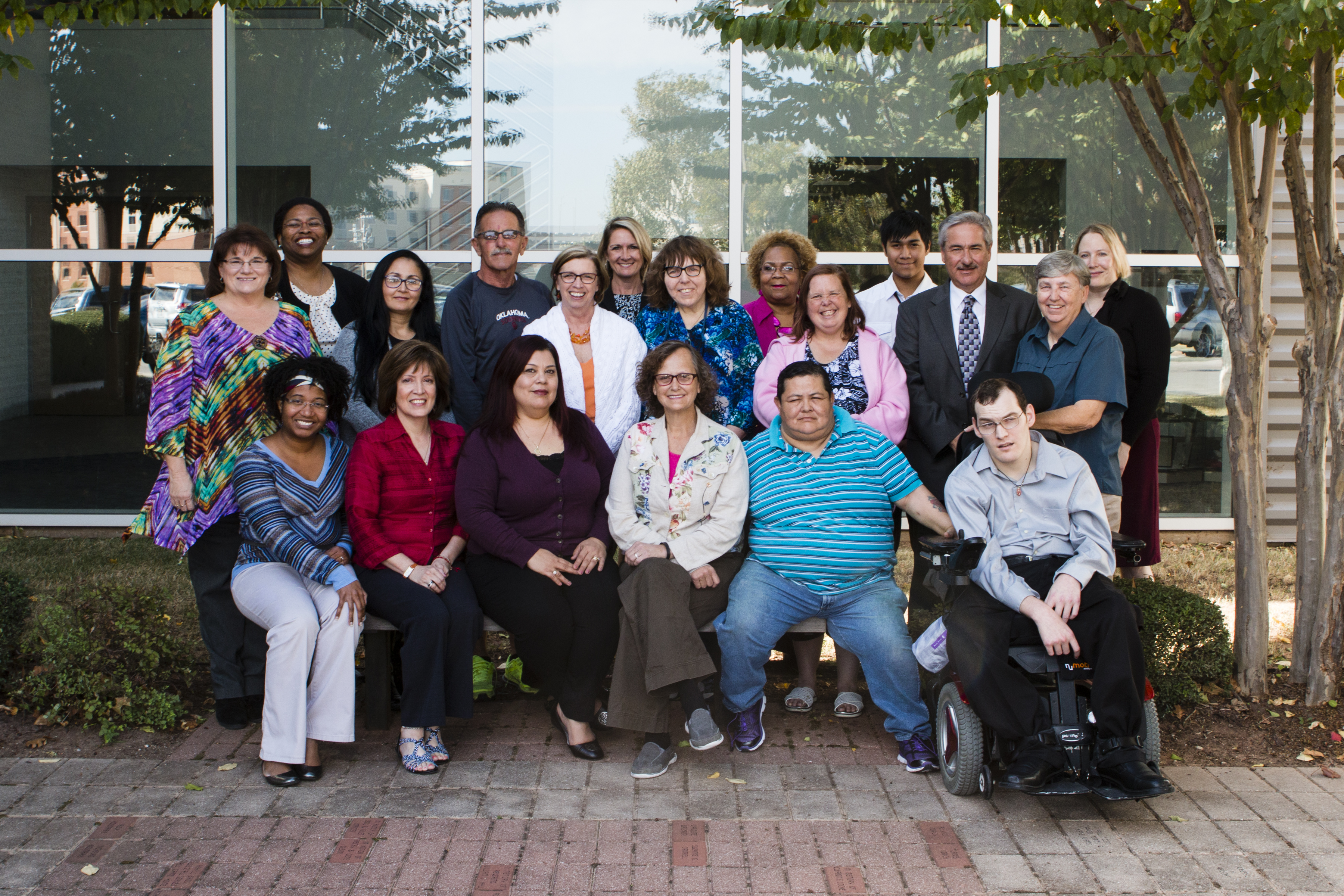 CLL/UCEDD Consumer Advisory Committee: A diverse group of multi-generational women and men.