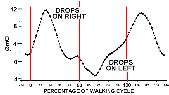 graph of lateral pelvic drop