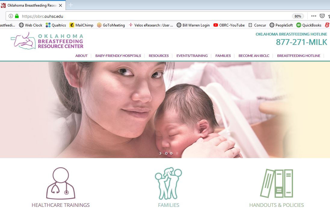 Oklahoma Breastfeeding Resource Center Home